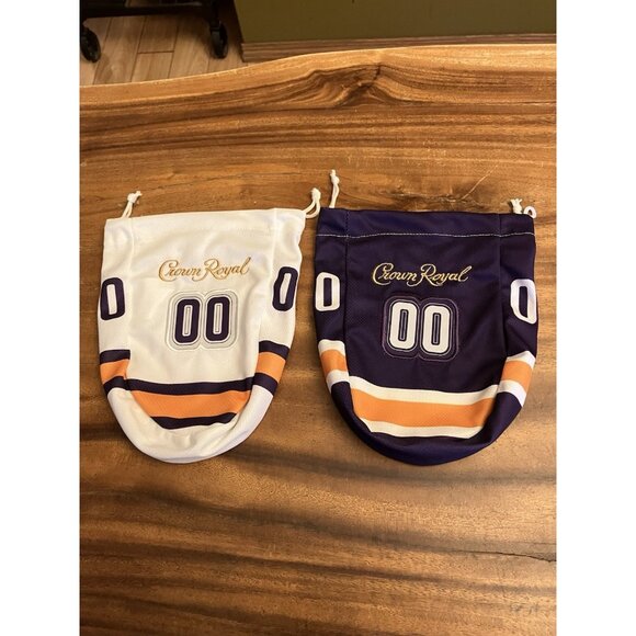 Set of 2 Special Edition Crown Royal NFL Game Day Drawstring Bags 750 ML - Picture 2 of 8